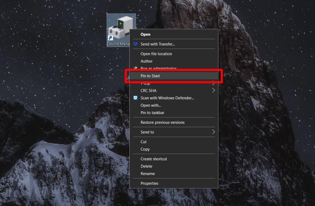 Cara menyematkan Device Manager ke Start Menu di Windows 10