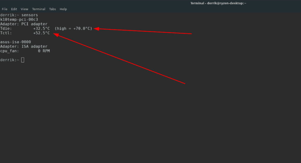 Cara memeriksa suhu CPU di Linux