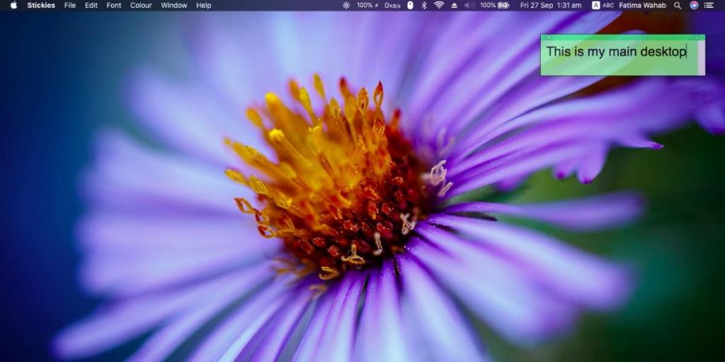 Cara menambahkan label teks ke desktop di macOS