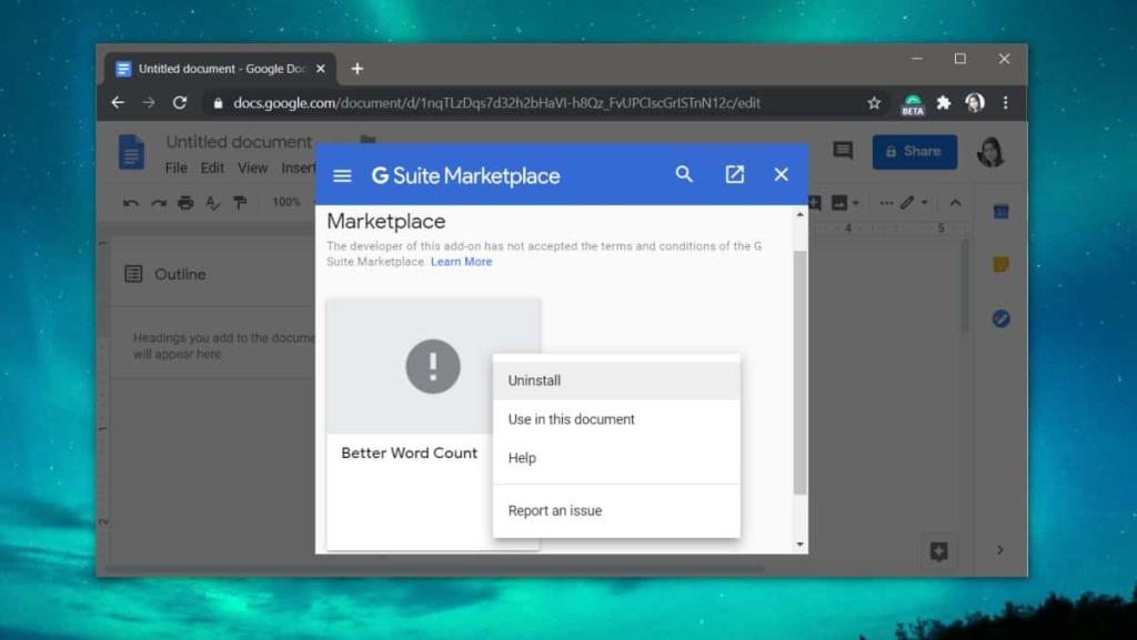 Come installare/disinstallare componenti aggiuntivi in ​​Google Documenti