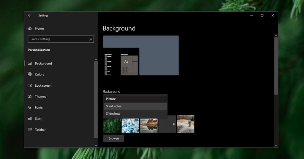 Cara mematikan latar belakang desktop di Windows 10