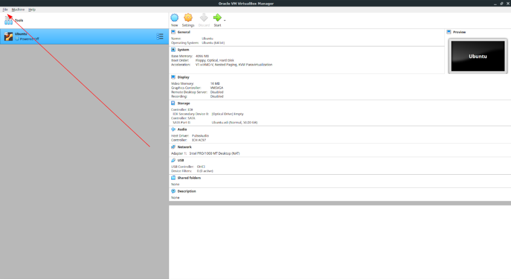 Cara membuat hard drive lebih besar di VirtualBox di Linux