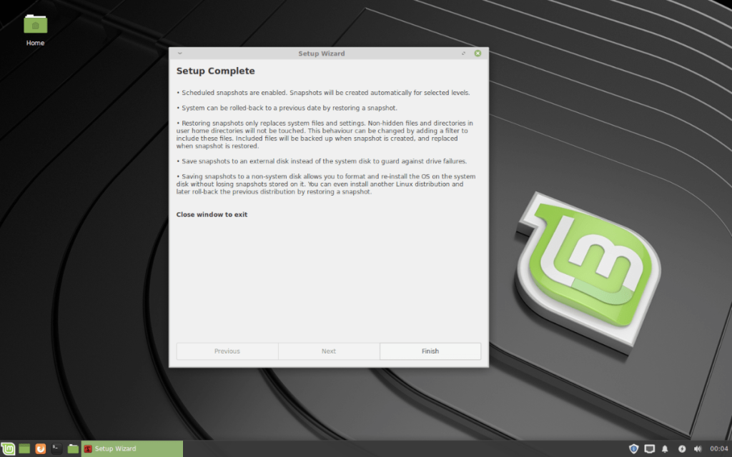 Cách thiết lập ảnh chụp nhanh sao lưu trên Linux Mint