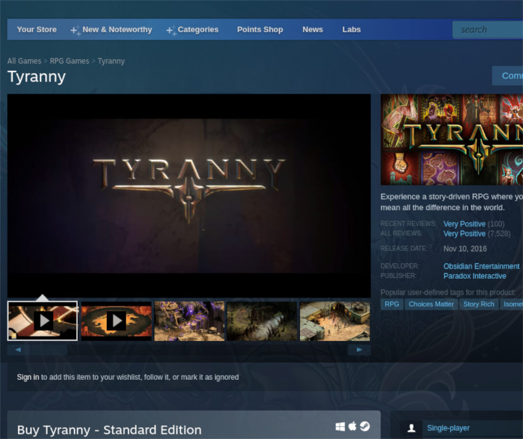 Cómo jugar Tyranny en Linux