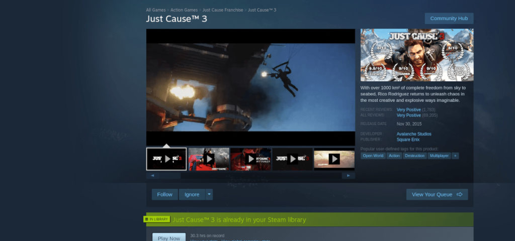 Как играть в Just Cause 3 в Linux