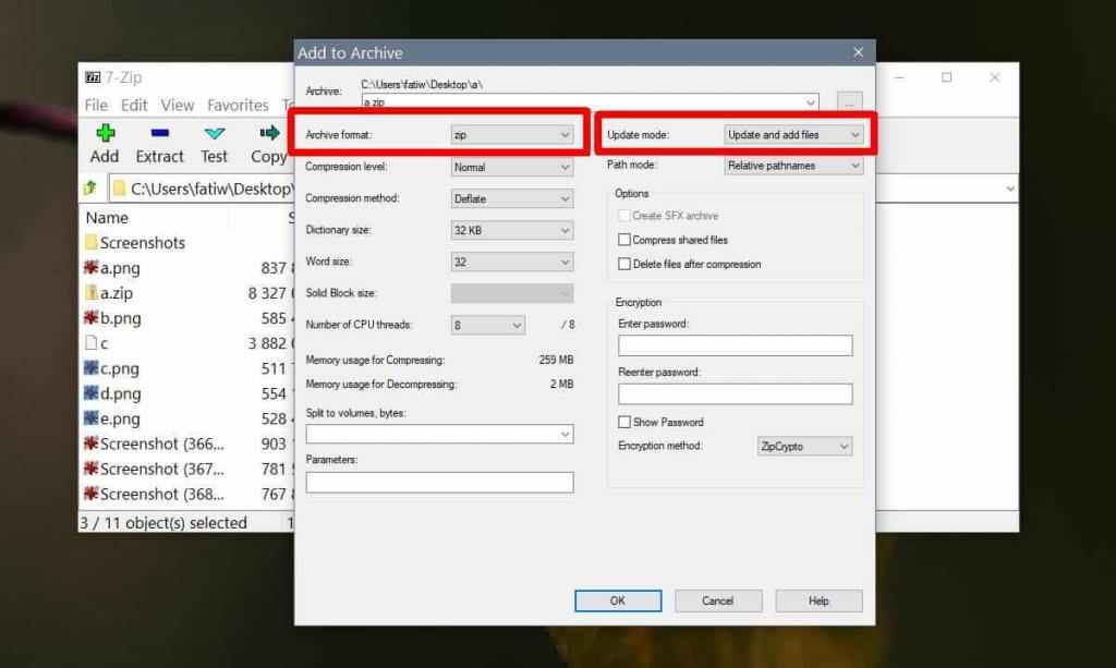 Cara menambahkan file ke file ZIP yang ada di Windows 10