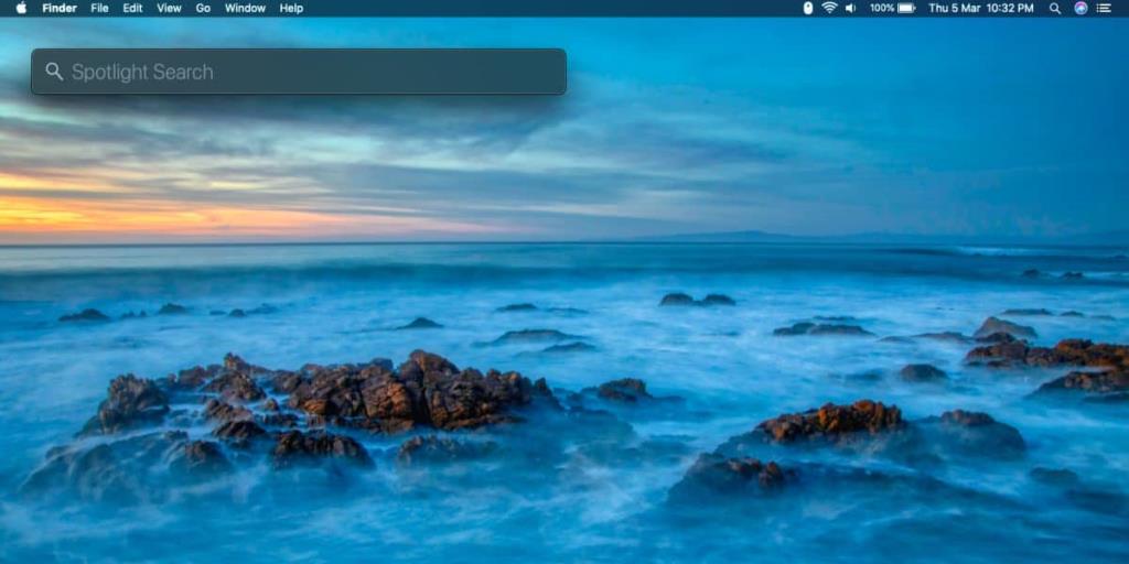 Come spostare la barra di ricerca Spotlight su macOS