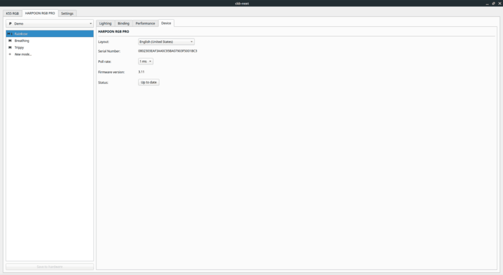 Cara memperbarui firmware mouse Corsair di Linux