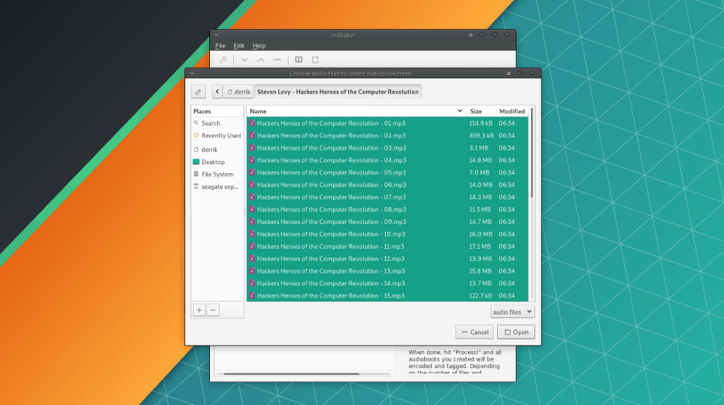 Como criar livros de áudio no Linux com M4Baker