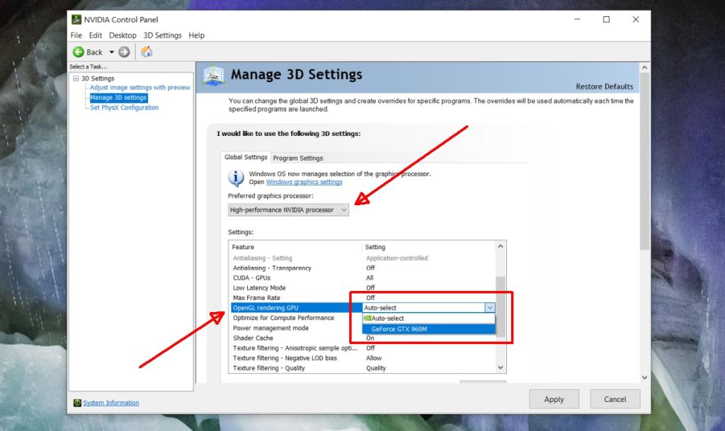 Como definir a configuração PhysX no painel de controle da Nvidia no Windows 10