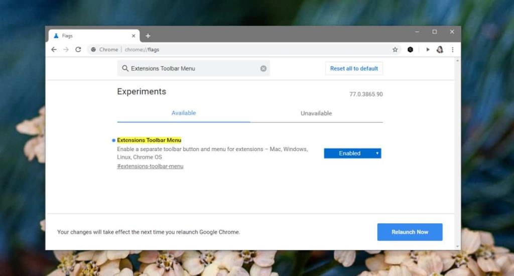 วิธีเปิดใช้งานเมนูส่วนขยาย Chrome ใหม่