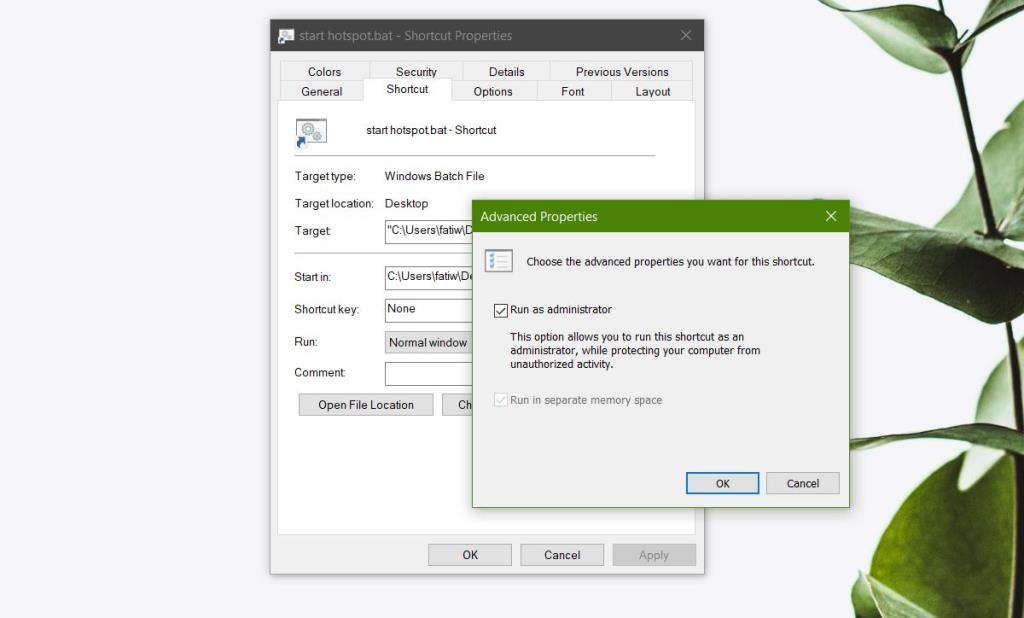 Como executar arquivos em lote automaticamente como administrador no Windows 10