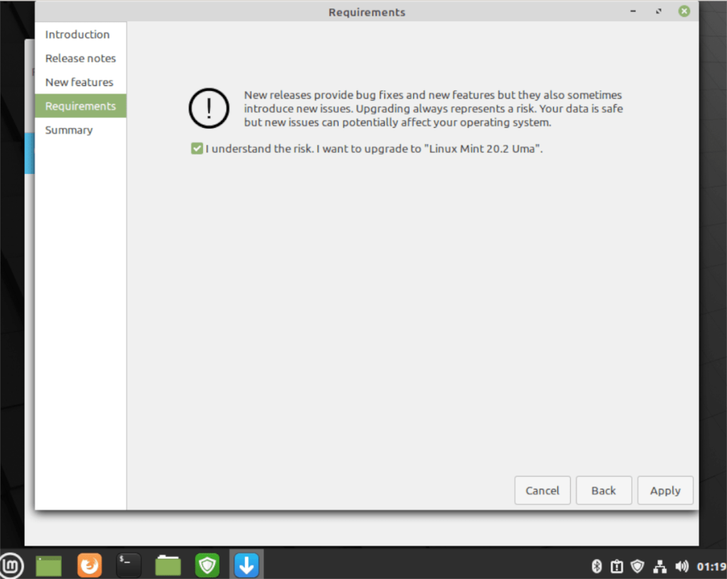 Como fazer upgrade para Linux Mint 20.2