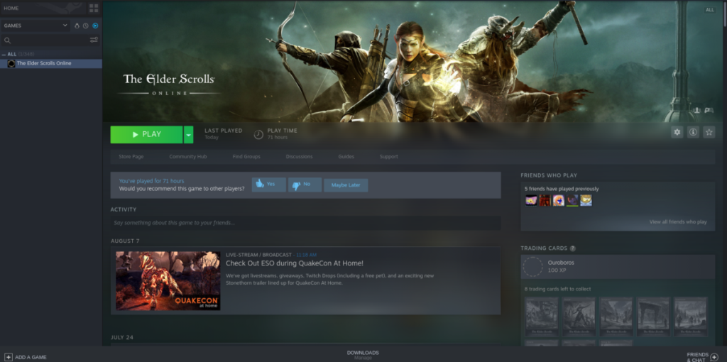 Cara memainkan The Elder Scrolls Online di Linux