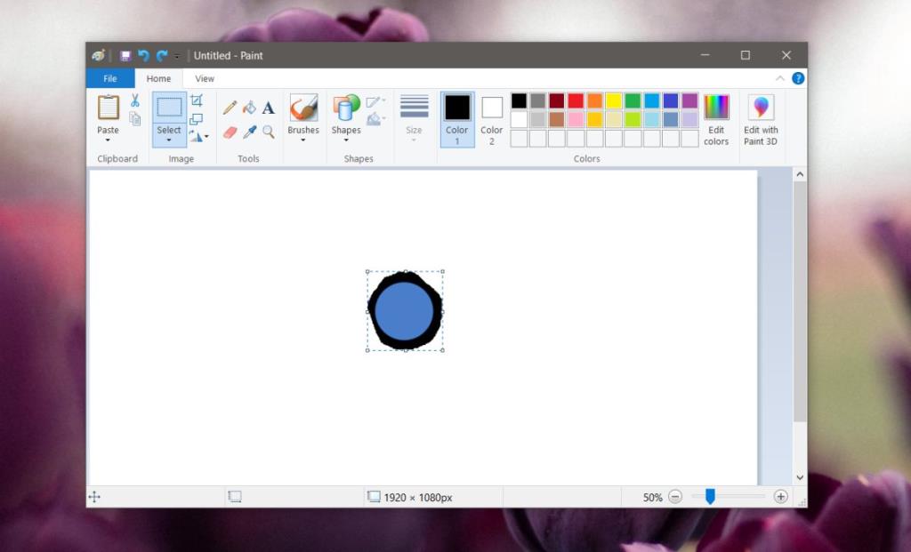 วิธีทำให้พื้นหลังโปร่งใสในโปรแกรมระบายสี (Windows 10)