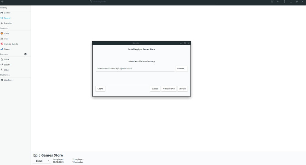 วิธีใช้ Epic Store บน Linux