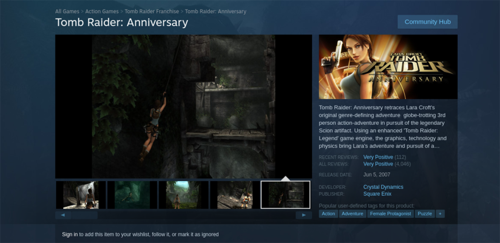 Como jogar Tomb Raider: Aniversário no Linux