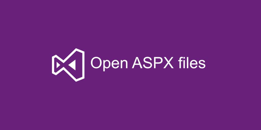 Cara membuka file ASPX