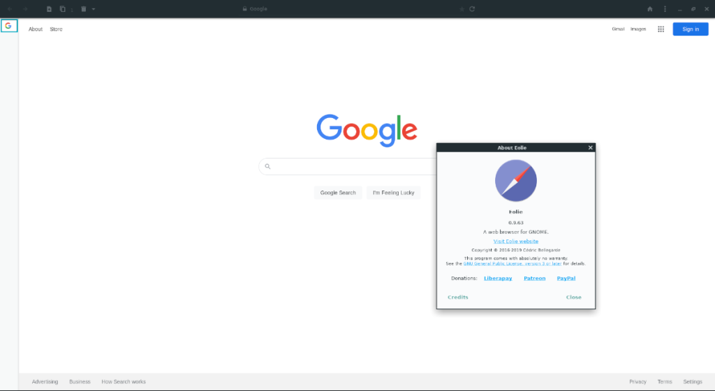 Cara menginstal browser web Eolie di Linux