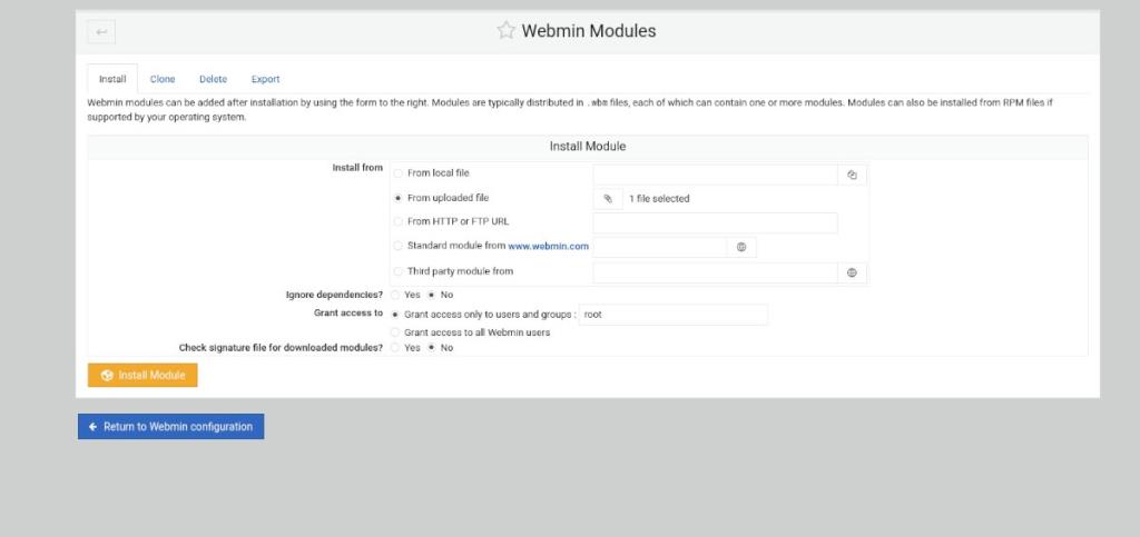 Come configurare un server FTP su Ubuntu con Webmin