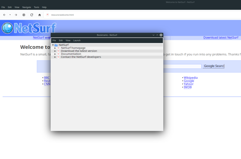Cómo configurar el navegador NetSurf en Linux
