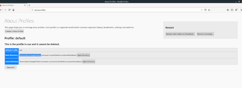 Cómo hacer una copia de seguridad de la configuración de Firefox Snap en Linux