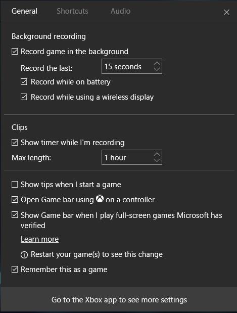 วิธีลบแอพออกจากรายชื่อเกม DVR เกมใน Windows 10