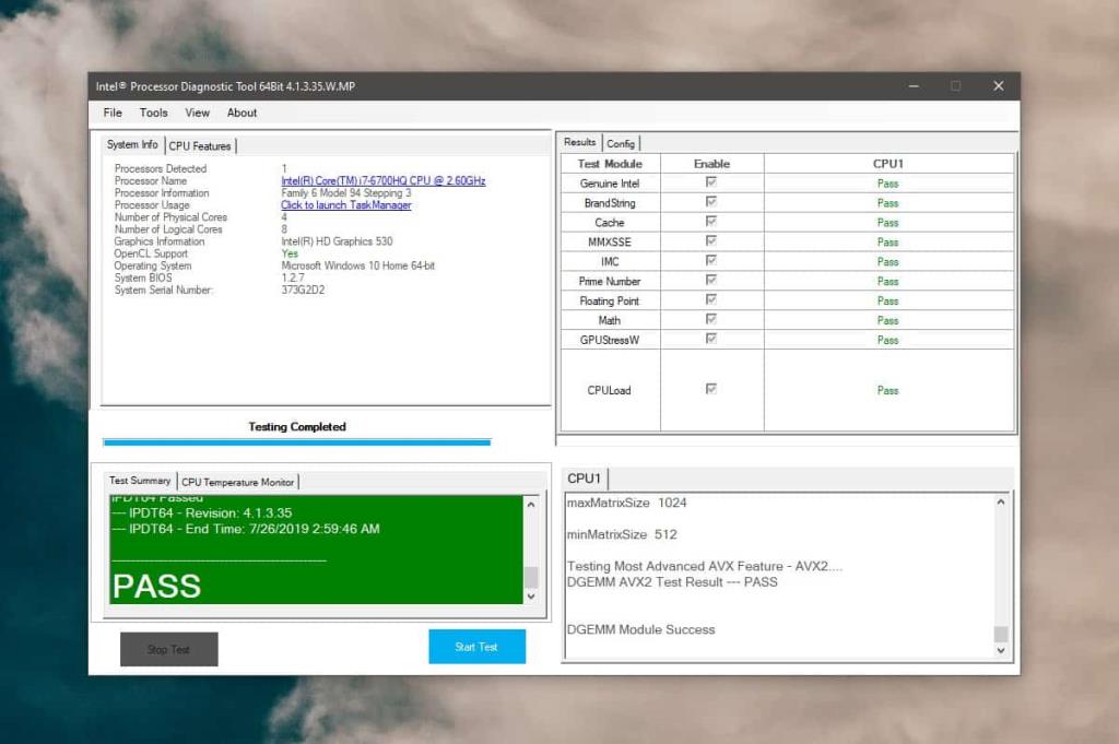 วิธีตรวจสอบสุขภาพ CPU ของ Intel บน Windows 10