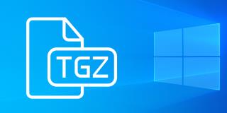 如何在 Windows 10 上打開 TGZ 文件