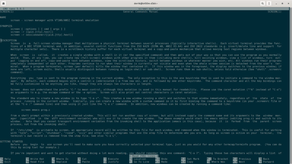 Cómo usar el editor de texto Nano en Linux