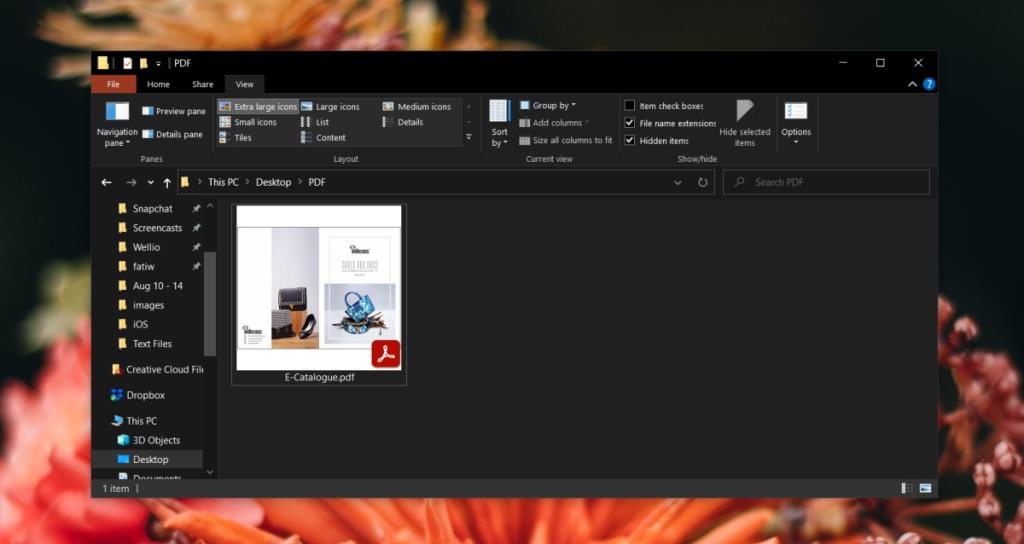 Gambar Mini PDF Tidak Ditampilkan di Windows 10 [DIPERBAIKI]