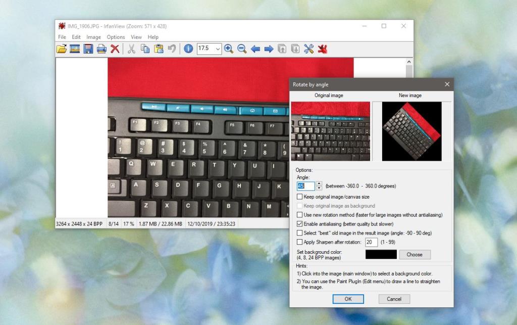 Cara meluruskan foto di Windows 10