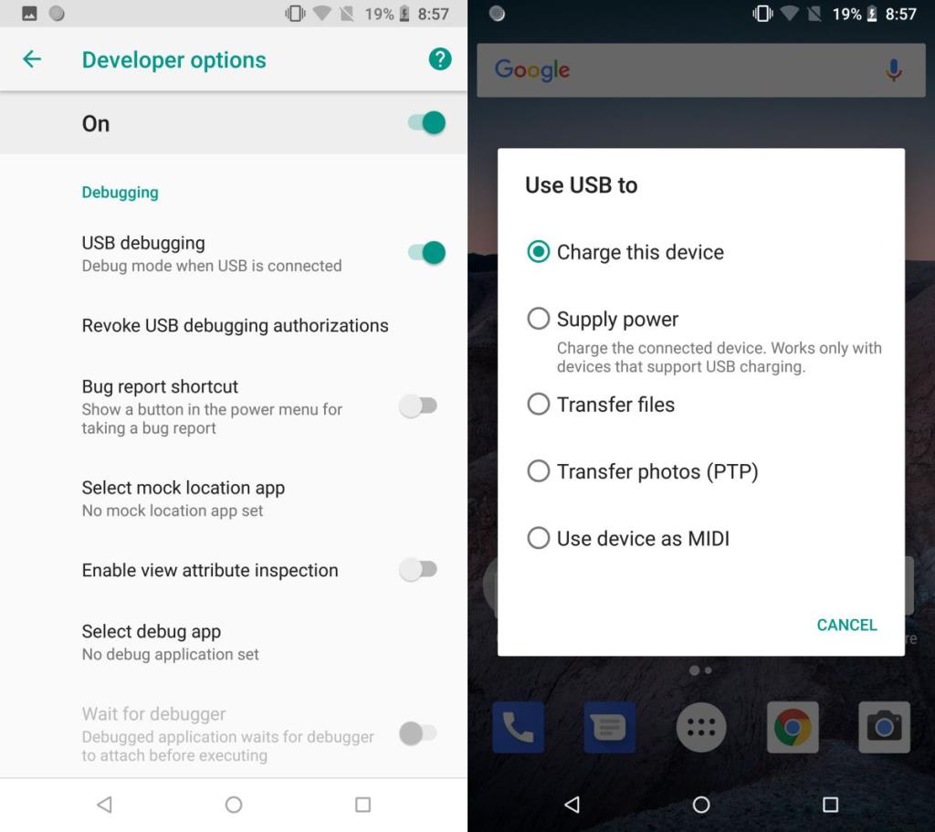 Como corrigir mensagens não autorizadas de dispositivos ADB no Android