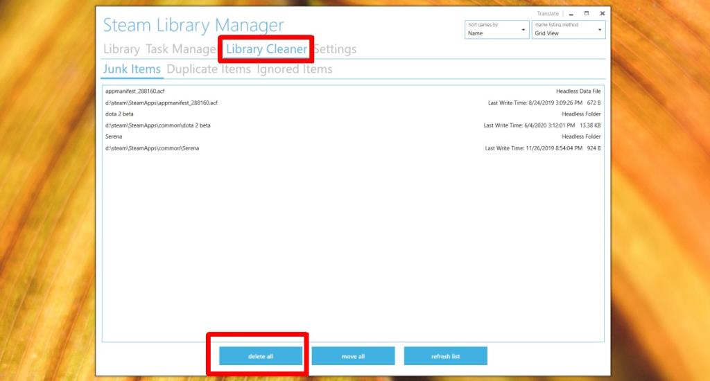 วิธีทำความสะอาดโฟลเดอร์ SteamLibrary บน Windows 10