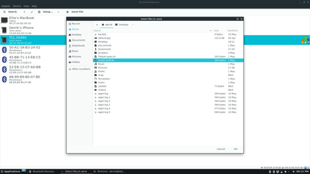 Cómo compartir archivos a través de Bluetooth en Linux