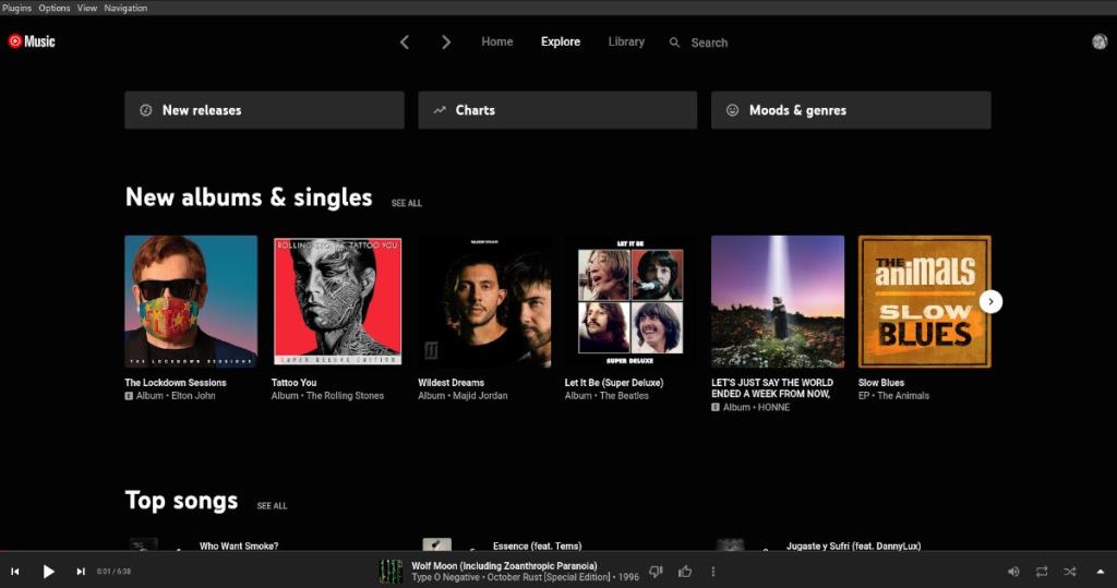 Como usar o YouTube Music no desktop Linux