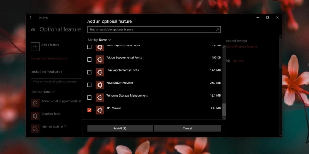 Cara mengaktifkan penampil XPS di Windows 10