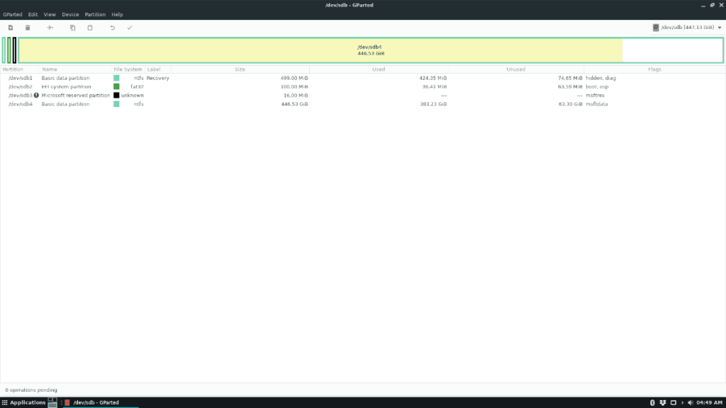 Cara mengubah ukuran partisi hard drive di Linux