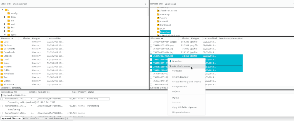 AndroidとLinuxの間でワイヤレスでファイルを共有する方法