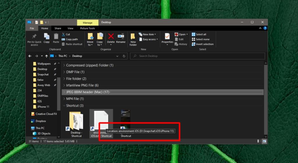 Cara menemukan file asli untuk pintasan di Windows 10