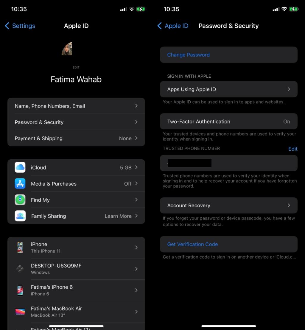 Cara mematikan otentikasi dua faktor iPhone