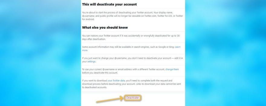 Come eliminare laccount Twitter (permanentemente) – Guida rapida