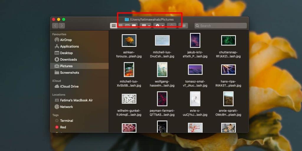 Cara menambahkan bilah lokasi ke Finder di macOS