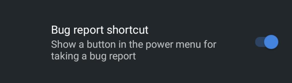Como habilitar o relatório de bug do botão liga / desliga do Android