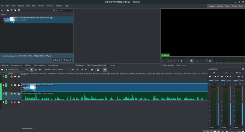 Bagaimana cara mengganti audio dalam video di Linux