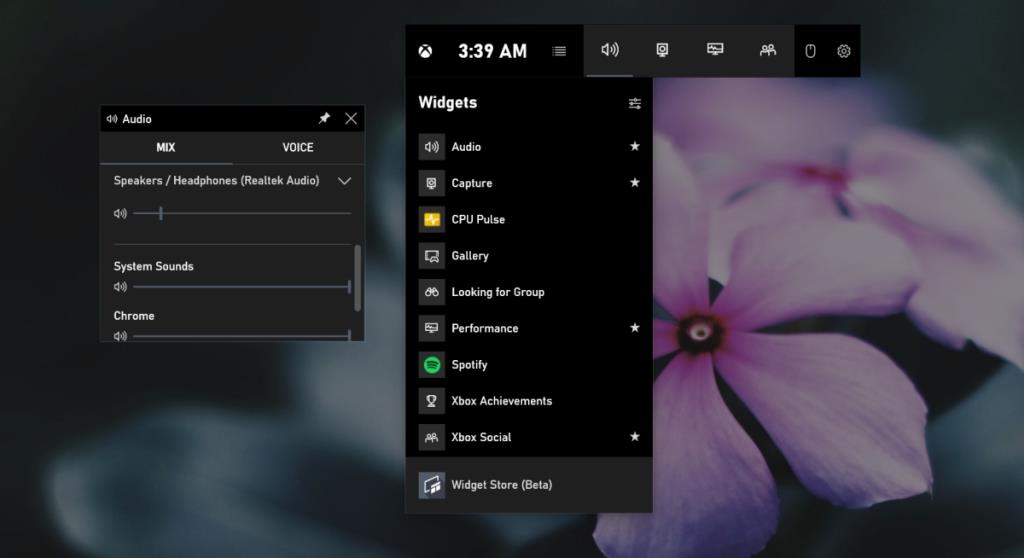 Cara memasang widget bilah Game di Windows 10