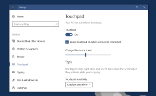 Como desativar o touchpad quando um mouse está conectado no Windows 10