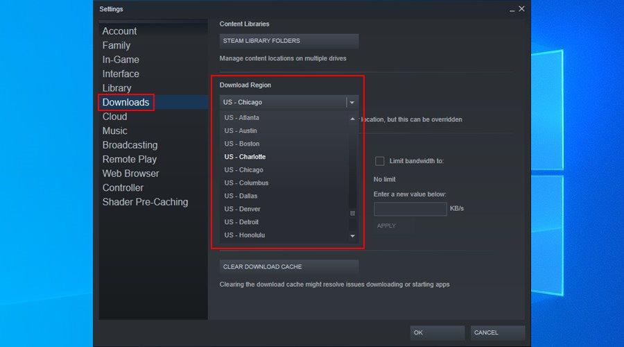 Tải xuống Steam chậm? Đây là những việc cần làm để có tốc độ tải xuống Steam tốt hơn