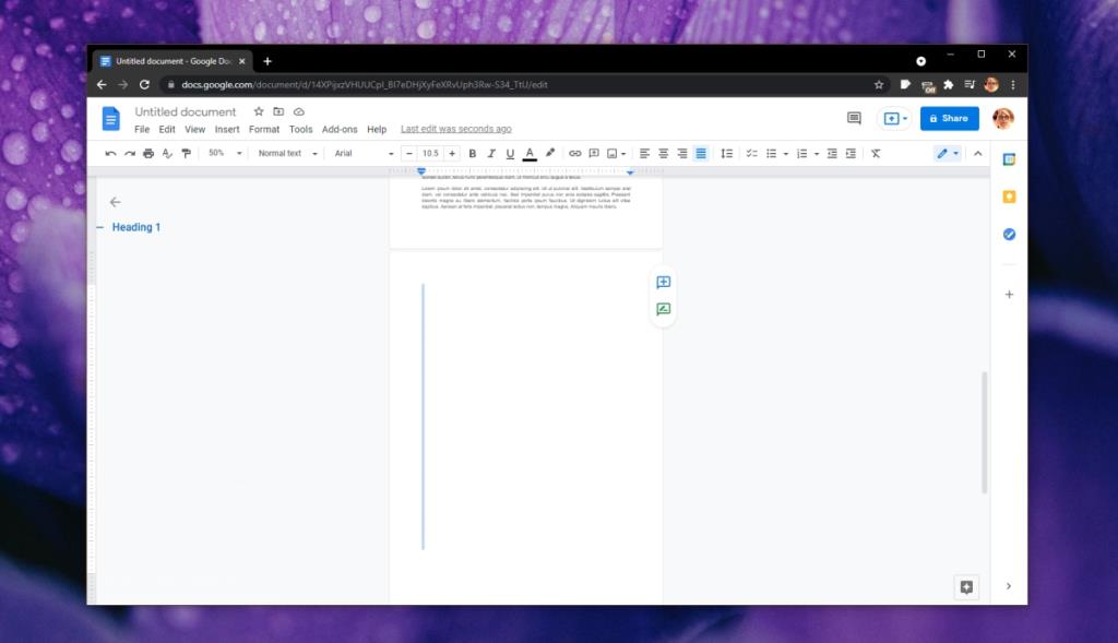 วิธีลบหน้าว่างใน Google Documents