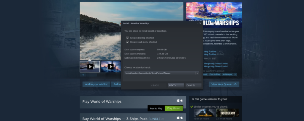 Come giocare a World Of Warships su Linux